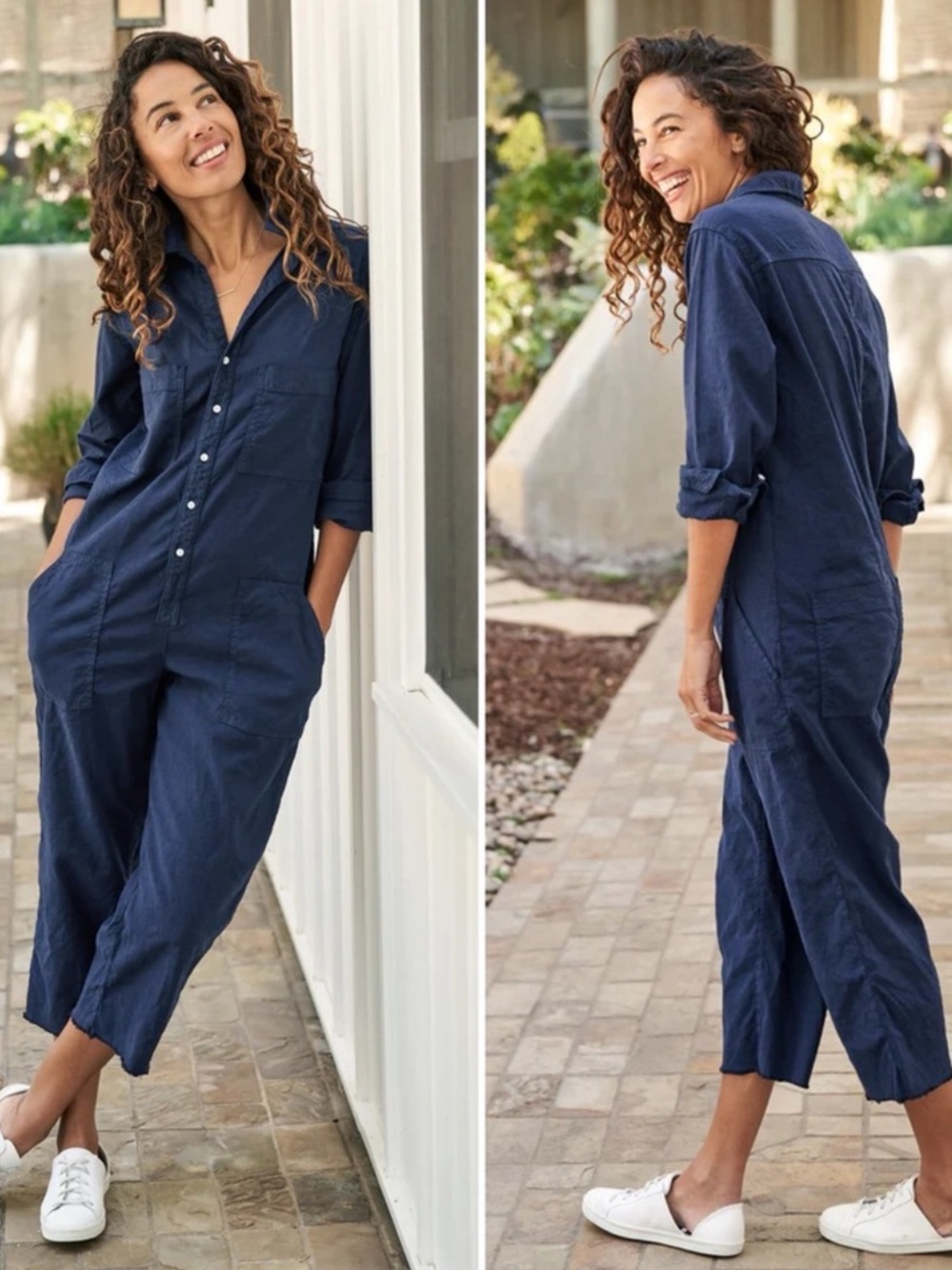 Frank & Eileen Northern Ireland Jumpsuit in Navy